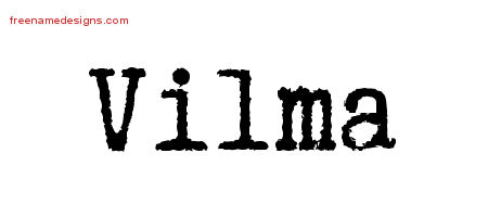 Typewriter Name Tattoo Designs Vilma Free Download