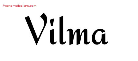 Calligraphic Stylish Name Tattoo Designs Vilma Download Free