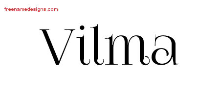 Vintage Name Tattoo Designs Vilma Free Download