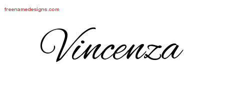 Cursive Name Tattoo Designs Vincenza Download Free