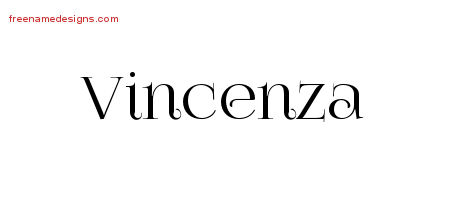 Vintage Name Tattoo Designs Vincenza Free Download