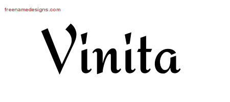 Calligraphic Stylish Name Tattoo Designs Vinita Download Free