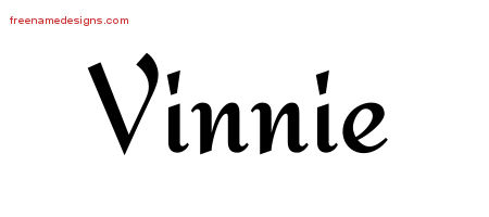 Calligraphic Stylish Name Tattoo Designs Vinnie Download Free