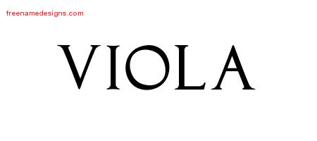 Regal Victorian Name Tattoo Designs Viola Graphic Download