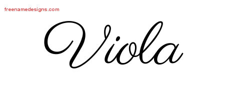 Classic Name Tattoo Designs Viola Graphic Download