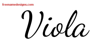 Lively Script Name Tattoo Designs Viola Free Printout