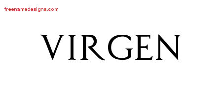 Regal Victorian Name Tattoo Designs Virgen Graphic Download