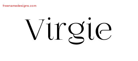 Vintage Name Tattoo Designs Virgie Free Download