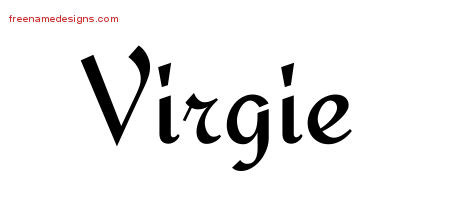 Calligraphic Stylish Name Tattoo Designs Virgie Download Free