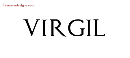 Regal Victorian Name Tattoo Designs Virgil Graphic Download