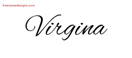 Cursive Name Tattoo Designs Virgina Download Free