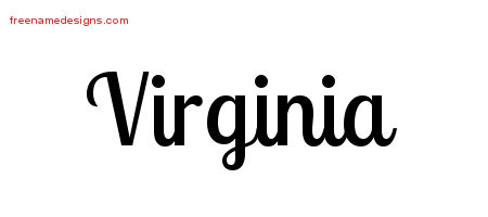 Handwritten Name Tattoo Designs Virginia Free Download