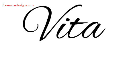 Cursive Name Tattoo Designs Vita Download Free