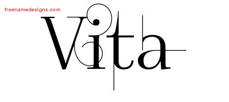 Decorated Name Tattoo Designs Vita Free