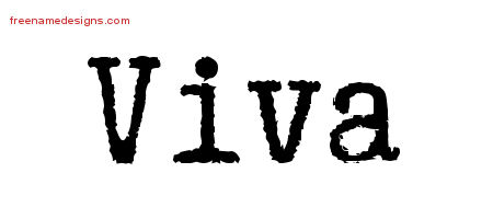 Typewriter Name Tattoo Designs Viva Free Download