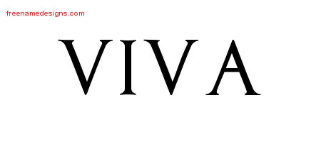 Regal Victorian Name Tattoo Designs Viva Graphic Download