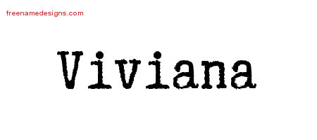 Typewriter Name Tattoo Designs Viviana Free Download