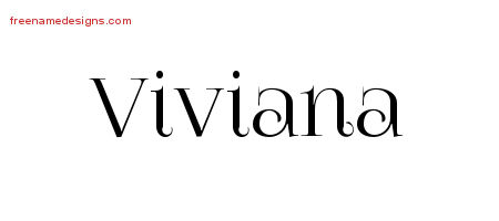 Vintage Name Tattoo Designs Viviana Free Download