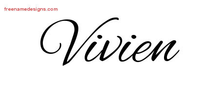 Cursive Name Tattoo Designs Vivien Download Free