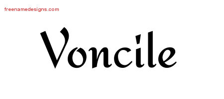 Calligraphic Stylish Name Tattoo Designs Voncile Download Free