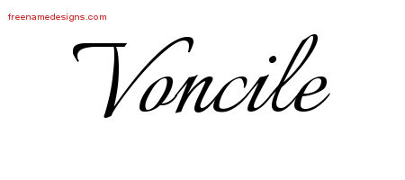 Calligraphic Name Tattoo Designs Voncile Download Free