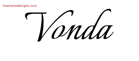 Calligraphic Name Tattoo Designs Vonda Download Free
