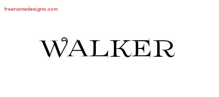 Flourishes Name Tattoo Designs Walker Graphic Download