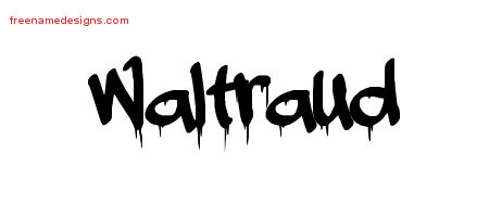 Graffiti Name Tattoo Designs Waltraud Free Lettering