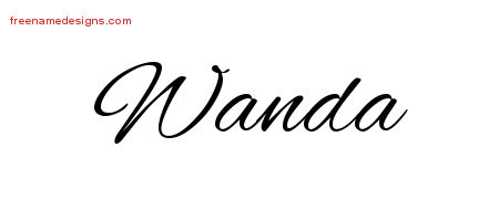 Cursive Name Tattoo Designs Wanda Download Free