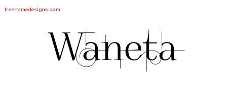 Decorated Name Tattoo Designs Waneta Free