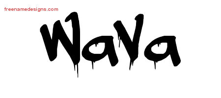 Graffiti Name Tattoo Designs Wava Free Lettering