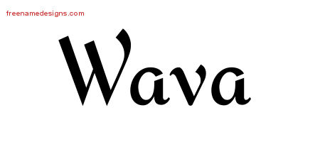 Calligraphic Stylish Name Tattoo Designs Wava Download Free