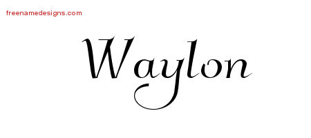 Elegant Name Tattoo Designs Waylon Download Free
