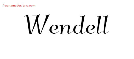Elegant Name Tattoo Designs Wendell Download Free