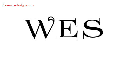 Flourishes Name Tattoo Designs Wes Graphic Download