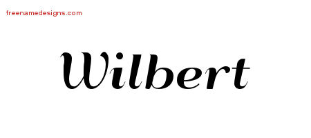 Art Deco Name Tattoo Designs Wilbert Graphic Download