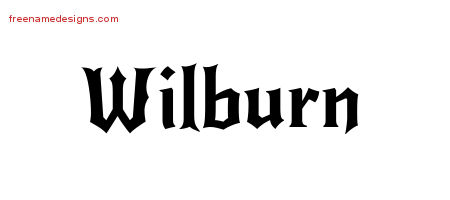 Gothic Name Tattoo Designs Wilburn Download Free