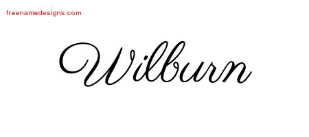 Classic Name Tattoo Designs Wilburn Printable