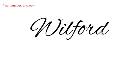 Cursive Name Tattoo Designs Wilford Free Graphic
