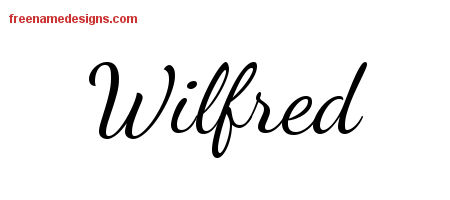 Lively Script Name Tattoo Designs Wilfred Free Download