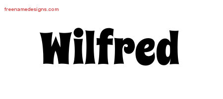 Groovy Name Tattoo Designs Wilfred Free