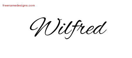 Cursive Name Tattoo Designs Wilfred Free Graphic
