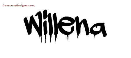 Graffiti Name Tattoo Designs Willena Free Lettering