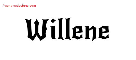 Gothic Name Tattoo Designs Willene Free Graphic
