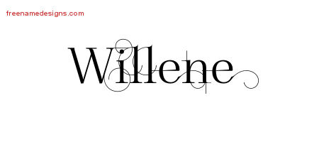 Decorated Name Tattoo Designs Willene Free