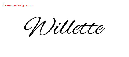 Cursive Name Tattoo Designs Willette Download Free