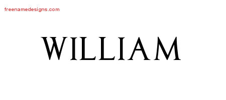 Regal Victorian Name Tattoo Designs William Printable