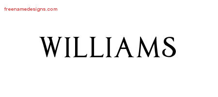 Regal Victorian Name Tattoo Designs Williams Printable
