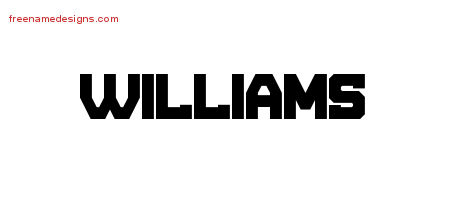 Titling Name Tattoo Designs Williams Free Download