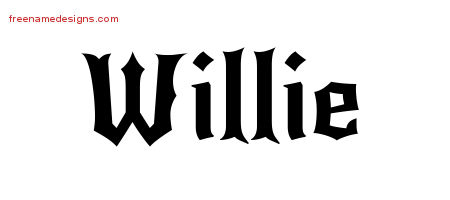 Gothic Name Tattoo Designs Willie Download Free